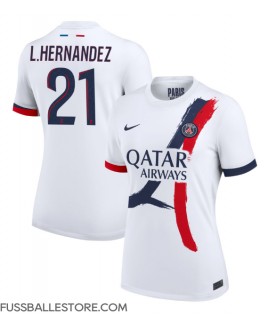 Günstige Paris Saint-Germain Lucas Hernandez #21 Auswärtstrikot Damen 2024-25 Kurzarm